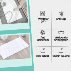 The Original - Douchemat Antislip - Wit - 70x40cm - Antislipmat Badmat Voor Bad & Douche - Anti Slip Mat Met Zuignappen 13 The Original - Douchemat Antislip - Wit - 70x40cm - Antislipmat Badmat Voor Bad & Douche - Anti Slip Mat Met Zuignappen -Badkamer Wijs 1200x1200 4217