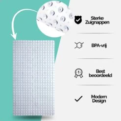 The Original - Douchemat Antislip - Wit - 70x40cm - Antislipmat Badmat Voor Bad & Douche - Anti Slip Mat Met Zuignappen 15 The Original - Douchemat Antislip - Wit - 70x40cm - Antislipmat Badmat Voor Bad & Douche - Anti Slip Mat Met Zuignappen -Badkamer Wijs 1200x1200 4219