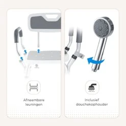 BY JRM Douchestoel En Douchekruk Met Afneembare Rugleuning En Armleuning – 30 Dagen Uitproberen - Anti Slip – Verstelbare Hoogte - Douchekrukje - Grijs 17 BY JRM Douchestoel En Douchekruk Met Afneembare Rugleuning En Armleuning – 30 Dagen Uitproberen - Anti Slip – Verstelbare Hoogte - Douchekrukje - Grijs -Badkamer Wijs 1200x1200 4235