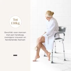 BY JRM Douchestoel En Douchekruk Met Afneembare Rugleuning En Armleuning – 30 Dagen Uitproberen - Anti Slip – Verstelbare Hoogte - Douchekrukje - Grijs 25 BY JRM Douchestoel En Douchekruk Met Afneembare Rugleuning En Armleuning – 30 Dagen Uitproberen - Anti Slip – Verstelbare Hoogte - Douchekrukje - Grijs -Badkamer Wijs 1200x1200 4241