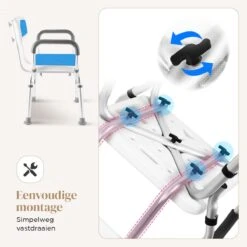 BY JRM Douchestoel En Douchekruk Met Afneembare Rugleuning En Armleuning – 30 Dagen Uitproberen -anti Slip – Verstelbare Hoogte - Douchekrukje - Blauw 17 BY JRM Douchestoel En Douchekruk Met Afneembare Rugleuning En Armleuning – 30 Dagen Uitproberen -anti Slip – Verstelbare Hoogte - Douchekrukje - Blauw -Badkamer Wijs 1200x1200 4245