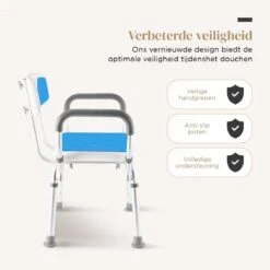 BY JRM Douchestoel En Douchekruk Met Afneembare Rugleuning En Armleuning – 30 Dagen Uitproberen -anti Slip – Verstelbare Hoogte - Douchekrukje - Blauw 18 BY JRM Douchestoel En Douchekruk Met Afneembare Rugleuning En Armleuning – 30 Dagen Uitproberen -anti Slip – Verstelbare Hoogte - Douchekrukje - Blauw -Badkamer Wijs 1200x1200 4246