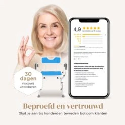 BY JRM Douchestoel En Douchekruk Met Afneembare Rugleuning En Armleuning – 30 Dagen Uitproberen -anti Slip – Verstelbare Hoogte - Douchekrukje - Blauw 21 BY JRM Douchestoel En Douchekruk Met Afneembare Rugleuning En Armleuning – 30 Dagen Uitproberen -anti Slip – Verstelbare Hoogte - Douchekrukje - Blauw -Badkamer Wijs 1200x1200 4249