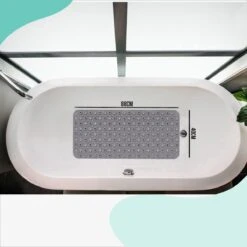 The Original - Douchemat Antislip - Grijs - 88x40cm - Antislipmat Badmat Voor Bad & Douche - Anti Slip Mat Met Zuignappen -Badkamer Wijs 1200x1200 4265