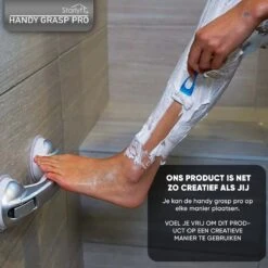 Kunststof Handgreep Voor Badkamer - 30.5cm - Douche Wandbeugel - Geen Boorgaten -Badkamer Wijs 1200x1200 4286