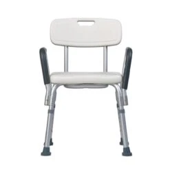 Douchestoel Met Afneembare Rugleuning En Armleuningen - Lichtgewicht En In Hoogte Verstelbaar - Douchekruk -Badkamer Wijs 1200x1200 4291