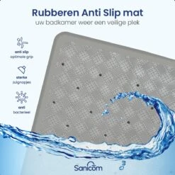 Merkloos Douchemat - Antislip Mat - Antislipmat Douche - Badmat - Schimmelbestendig - Met Zuignappen - Wasbaar - Grijs 16 Merkloos Douchemat - Antislip Mat - Antislipmat Douche - Badmat - Schimmelbestendig - Met Zuignappen - Wasbaar - Grijs -Badkamer Wijs 1200x1200 4304