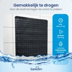 Merkloos Douchemat - Antislip Mat - Antislipmat Douche - Badmat - Schimmelbestendig - Met Zuignappen - Wasbaar - Zwart 13 Merkloos Douchemat - Antislip Mat - Antislipmat Douche - Badmat - Schimmelbestendig - Met Zuignappen - Wasbaar - Zwart -Badkamer Wijs 1200x1200 4309