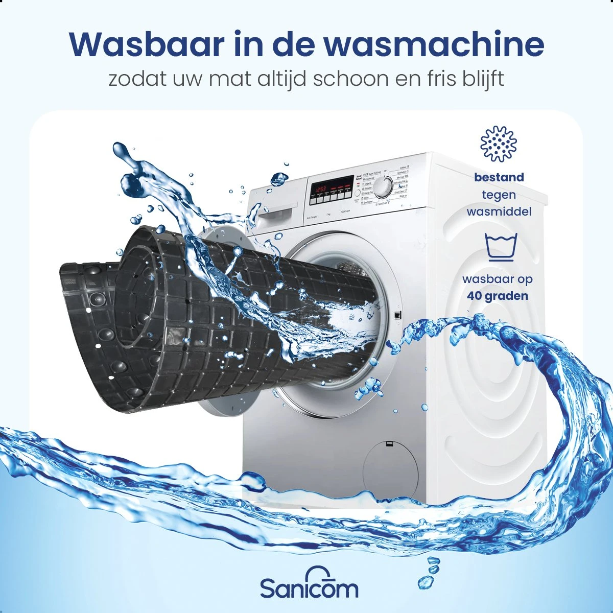 Merkloos Douchemat - Antislip Mat - Antislipmat Douche - Badmat - Schimmelbestendig - Met Zuignappen - Wasbaar - Zwart 9 Merkloos Douchemat - Antislip Mat - Antislipmat Douche - Badmat - Schimmelbestendig - Met Zuignappen - Wasbaar - Zwart - Afbeelding 7