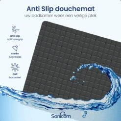 Merkloos Douchemat - Antislip Mat - Antislipmat Douche - Badmat - Schimmelbestendig - Met Zuignappen - Wasbaar - Zwart 18 Merkloos Douchemat - Antislip Mat - Antislipmat Douche - Badmat - Schimmelbestendig - Met Zuignappen - Wasbaar - Zwart -Badkamer Wijs 1200x1200 4314