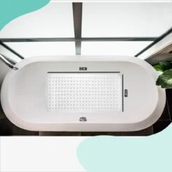 The Original - Douchemat Antislip - Wit - 88x40cm - Antislipmat Badmat Voor Bad & Douche - Anti Slip Mat Met Zuignappen -Badkamer Wijs 1200x1200 4328