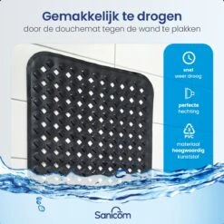 Merkloos Badmat Antislip - Douchemat - Antislipmat Bad - Antislipmat Douche - Schimmelbestendig - Met Zuignappen - Wasbaar - Zwart 14 Merkloos Badmat Antislip - Douchemat - Antislipmat Bad - Antislipmat Douche - Schimmelbestendig - Met Zuignappen - Wasbaar - Zwart -Badkamer Wijs 1200x1200 4337