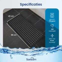 Merkloos Badmat Antislip - Douchemat - Antislipmat Bad - Antislipmat Douche - Schimmelbestendig - Met Zuignappen - Wasbaar - Zwart 16 Merkloos Badmat Antislip - Douchemat - Antislipmat Bad - Antislipmat Douche - Schimmelbestendig - Met Zuignappen - Wasbaar - Zwart -Badkamer Wijs 1200x1200 4339