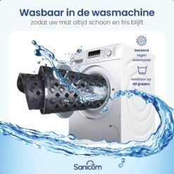 Merkloos Badmat Antislip - Douchemat - Antislipmat Bad - Antislipmat Douche - Schimmelbestendig - Met Zuignappen - Wasbaar - Zwart 17 Merkloos Badmat Antislip - Douchemat - Antislipmat Bad - Antislipmat Douche - Schimmelbestendig - Met Zuignappen - Wasbaar - Zwart -Badkamer Wijs 1200x1200 4340