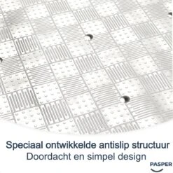 Douchemat Antislip Wit - 53 X 53 Cm - Antislipmat Douche - Badmat -Badkamer Wijs 1200x1200 4361