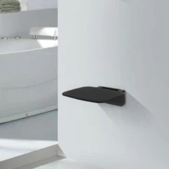 Wiesbaden Serva Douchestoel Wandmontage Opklapbaar - Zwart -Badkamer Wijs 1200x1200 4363