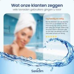 Merkloos Douchemat - Badmat Antislip - Antislipmat Douche - Antislipmat Bad - ​​Schimmelbestendig - Met Zuignappen - Wasbaar - Zwart -Badkamer Wijs 1200x1200 4371