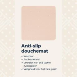 Douchemat Antislip Zalmkleur - 53 X 53 Cm - Antislipmat Douche - Badmat -Badkamer Wijs 1200x1200 4407