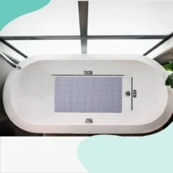 The Original - Douchemat Antislip - Grijs - 70x40cm - Antislipmat Badmat Voor Bad & Douche - Anti Slip Mat Met Zuignappen -Badkamer Wijs 1200x1200 4410