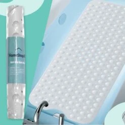 The Original - Badmat Antislip - Wit - 100x40cm - Antislipmat Douchemat Voor Bad & Douche - Anti Slip Mat Met Zuignappen -Badkamer Wijs 1200x1200 4429