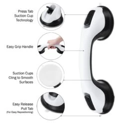 Merkloos 2x Anti Slip Zuig Handvat - Zuignap Handgreep Badkamer/Toilet - Badkamer Veiligheidsgreep - Handgreep Met Zuignappen - Badgreep - Krachtig En Verplaatsbaar - Trekvermogen Tot 50KG - 30cm 11 Merkloos 2x Anti Slip Zuig Handvat - Zuignap Handgreep Badkamer/Toilet - Badkamer Veiligheidsgreep - Handgreep Met Zuignappen - Badgreep - Krachtig En Verplaatsbaar - Trekvermogen Tot 50KG - 30cm -Badkamer Wijs 1200x1200 4437