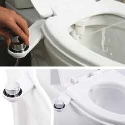 Bidet Handdouche Toilet Sproeier Shattaf Sprayer WC Papier Besparend - Dubbel Spray Koud Water - Badkamer Accessoires - Freshole® -Badkamer Wijs 1200x1200 4501