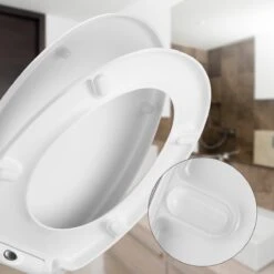 Casaria Wc Bril Duroplastic - Soft-close – Antibacterieel Wit -Badkamer Wijs 1200x1200 4580