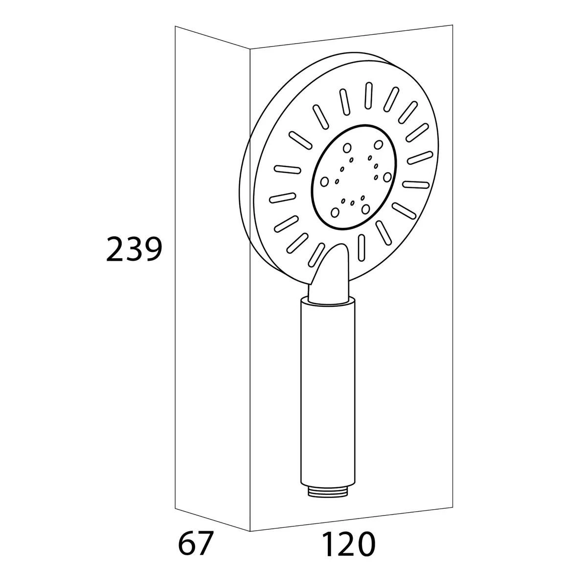 Tiger Tyne Doucheset - Regendouche Ø 22,5 Cm - Handdouche Ø 12 Cm - 3 Standen - Mat Zwart 4 Tiger Tyne Doucheset - Regendouche Ø 22,5 Cm - Handdouche Ø 12 Cm - 3 Standen - Mat Zwart - Afbeelding 2