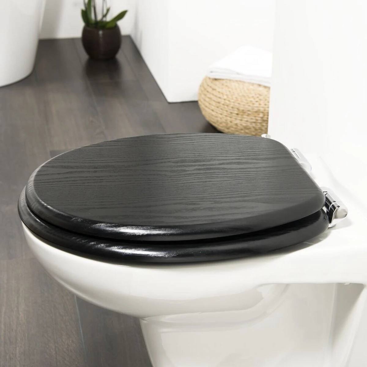 Tiger Blackwash - Toiletbril - WC Bril - MDF - Zwart 9 Tiger Blackwash - Toiletbril - WC Bril - MDF - Zwart - Afbeelding 7