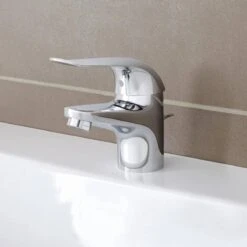 GROHE Euroeco Wastafelkraan - Met Trekwaste - Chroom - 23262000 -Badkamer Wijs 1200x1200 4648