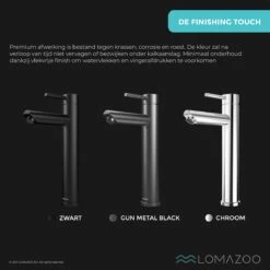LOMAZOO Wastafelkraan Zwart Ceres - Badkamerkraan - Wastafel Kraan - Mengkraan Wastafel - Hoge Uitloop 18 LOMAZOO Wastafelkraan Zwart Ceres - Badkamerkraan - Wastafel Kraan - Mengkraan Wastafel - Hoge Uitloop -Badkamer Wijs 1200x1200 4661
