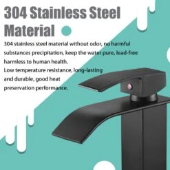 Wastafelkraan - Kranen Badkamer - Wastafelmengkraan - Mengkraan Wastafel - Zwart -Badkamer Wijs 1200x1200 4675