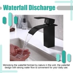 Wastafelkraan - Kranen Badkamer - Wastafelmengkraan - Mengkraan Wastafel - Zwart -Badkamer Wijs 1200x1200 4676