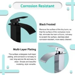 Wastafelkraan - Kranen Badkamer - Wastafelmengkraan - Mengkraan Wastafel - Zwart -Badkamer Wijs 1200x1200 4677