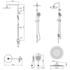 Tiger Tyne Doucheset - Regendouche Ø 22,5 Cm - Handdouche Ø 12 Cm - 3 Standen - Mat Zwart 29 Tiger Tyne Doucheset - Regendouche Ø 22,5 Cm - Handdouche Ø 12 Cm - 3 Standen - Mat Zwart -Badkamer Wijs 1200x1200 469