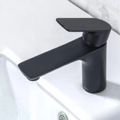 LOMAZOO Wastafelkraan Zwart Libra - Zwarte Wastafelkraan - Badkamerkraan Zwart - Zwarte Badkamerkraan -Badkamer Wijs 1200x1200 4722