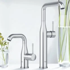 GROHE Essence New Wastafelkraan - Met EcoJoy® - Draaibare Uitloop - Zonder Waste - Chroom - 23541001 18 GROHE Essence New Wastafelkraan - Met EcoJoy® - Draaibare Uitloop - Zonder Waste - Chroom - 23541001 -Badkamer Wijs 1200x1200 4747