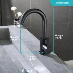 Wastafelkraan Zwart - Keukenkraan - Kraan - Badkamerkraan 11 Wastafelkraan Zwart - Keukenkraan - Kraan - Badkamerkraan -Badkamer Wijs 1200x1200 4750