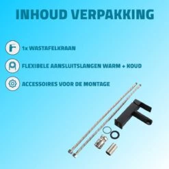 BADO Wastafelkraan - Mat Zwart - Kraan - Mengkraan - Badkamerkraan -Badkamer Wijs 1200x1200 4761