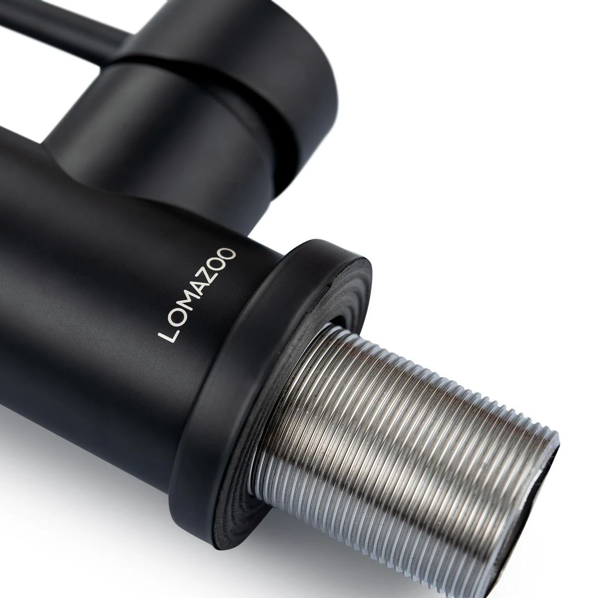 LOMAZOO Wastafelkraan Zwart Pollux - Zwarte Wastafelkraan - Badkamerkraan Zwart - Zwarte Badkamerkraan 8 LOMAZOO Wastafelkraan Zwart Pollux - Zwarte Wastafelkraan - Badkamerkraan Zwart - Zwarte Badkamerkraan - Afbeelding 6