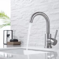 LOMAZOO Wastafelkraan Ivory - Mengkraan Wastafel - Kraan Badkamer - Wastafelmengkraan RVS -Badkamer Wijs 1200x1200 4818