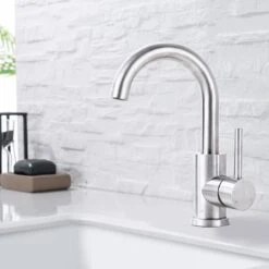 LOMAZOO Wastafelkraan Ivory - Mengkraan Wastafel - Kraan Badkamer - Wastafelmengkraan RVS -Badkamer Wijs 1200x1200 4819