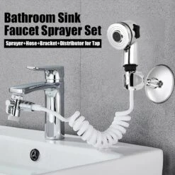 Merkloos Fastsurfe – Badkamer – Wastafel - Kraan Sproeier - Water Kraan Verlenging - Mondstuk -Verstelbare Douche Set -Badkamer Wijs 1200x1200 4836