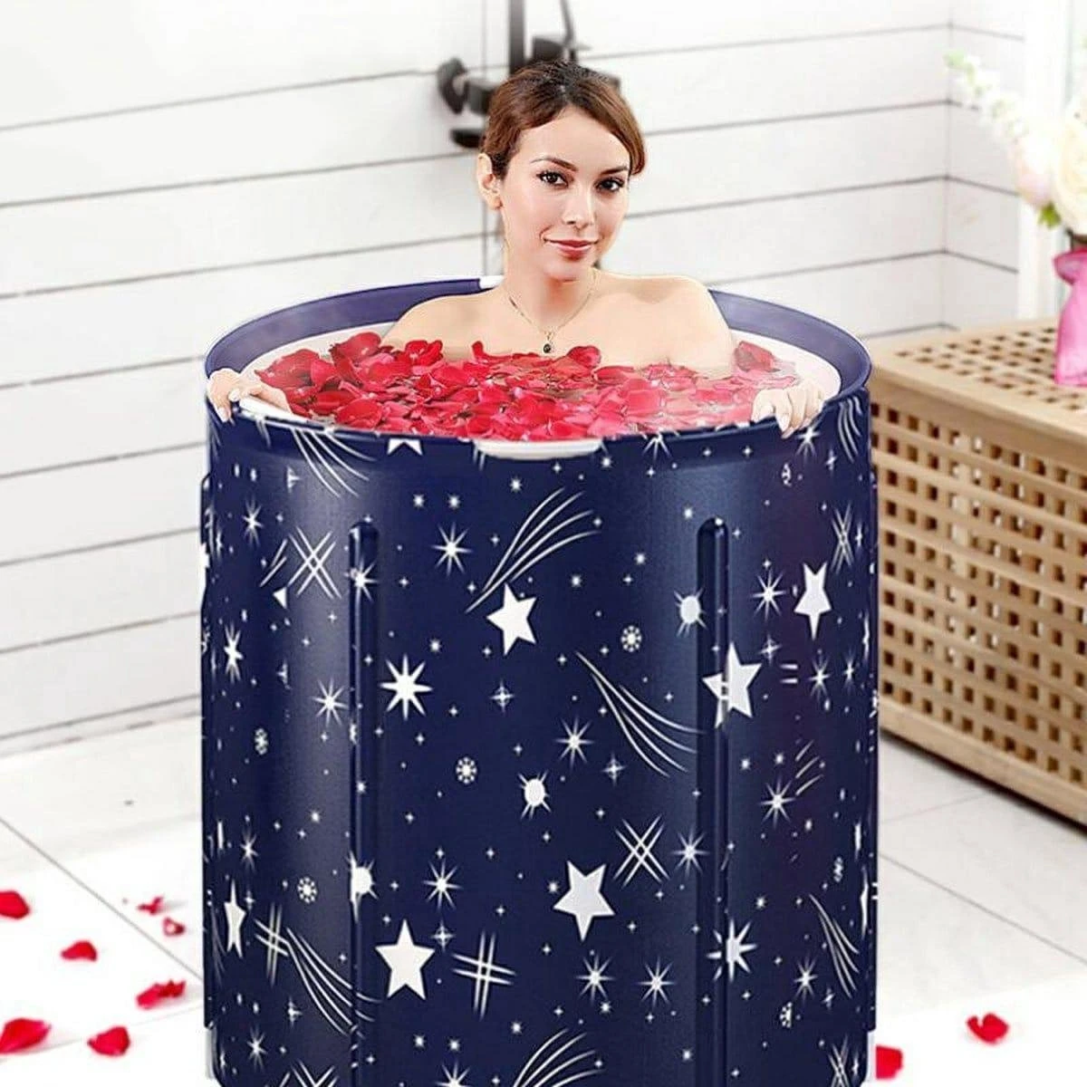 Opvouwbaar Zitbad - Bad Voor Volwassenen En Kinderen - Kinderbad - Opzetbad - Opvouwbaar Bad - Zitdouche - Mobiele Badkuip Met Afvoer - Bad - Douche - Blauw 3 Opvouwbaar Zitbad - Bad Voor Volwassenen En Kinderen - Kinderbad - Opzetbad - Opvouwbaar Bad - Zitdouche - Mobiele Badkuip Met Afvoer - Bad - Douche - Blauw