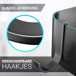 Doucherek 2 Stuks - Douchemand - Hangend Hoek - Telescopisch - Zonder Boren - Zwart - RVS 16 Doucherek 2 Stuks - Douchemand - Hangend Hoek - Telescopisch - Zonder Boren - Zwart - RVS -Badkamer Wijs 1200x1200 487