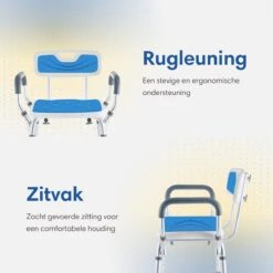 Safe Age® Douchestoel Met Afneembare Rugleuning En Armleuning – Anti Slip - Verstelbare Hoogte - Douchekruk 14 Safe Age® Douchestoel Met Afneembare Rugleuning En Armleuning – Anti Slip - Verstelbare Hoogte - Douchekruk -Badkamer Wijs 1200x1200 496