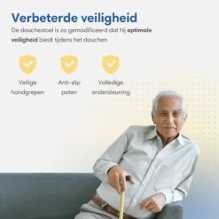 Safe Age® Douchestoel Met Afneembare Rugleuning En Armleuning – Anti Slip - Verstelbare Hoogte - Douchekruk 19 Safe Age® Douchestoel Met Afneembare Rugleuning En Armleuning – Anti Slip - Verstelbare Hoogte - Douchekruk -Badkamer Wijs 1200x1200 501