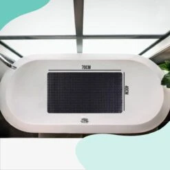 The Original - Douchemat Antislip - Zwart - 70x40cm - Antislipmat Badmat Voor Bad & Douche - Anti Slip Mat Met Zuignappen -Badkamer Wijs 1200x1200 507