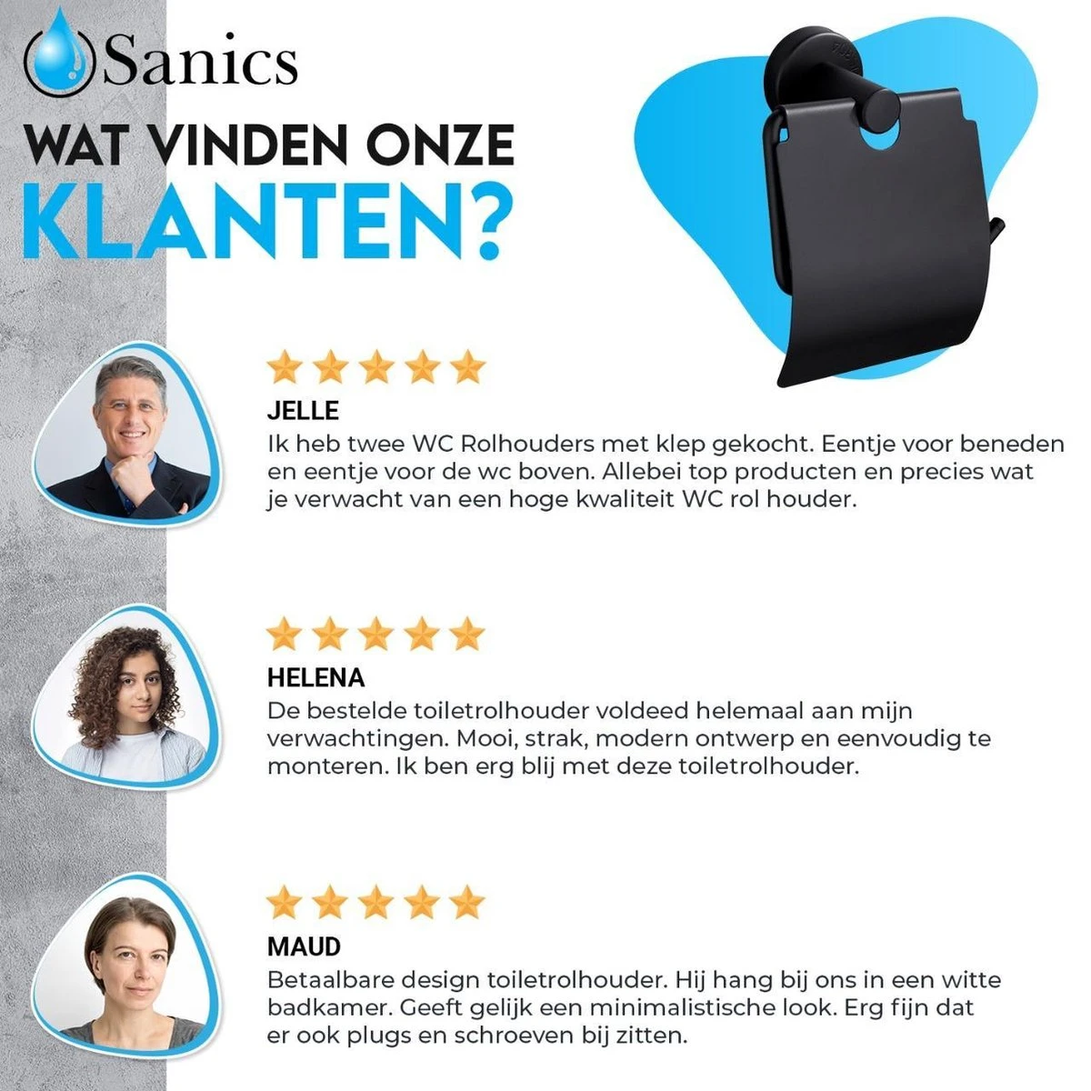 Sanics Toiletrolhouder Zwart Met Klep - WC Rolhouder RVS Inclusief Montage Set - Closetrolhouder 12 Sanics Toiletrolhouder Zwart Met Klep - WC Rolhouder RVS Inclusief Montage Set - Closetrolhouder - Afbeelding 10