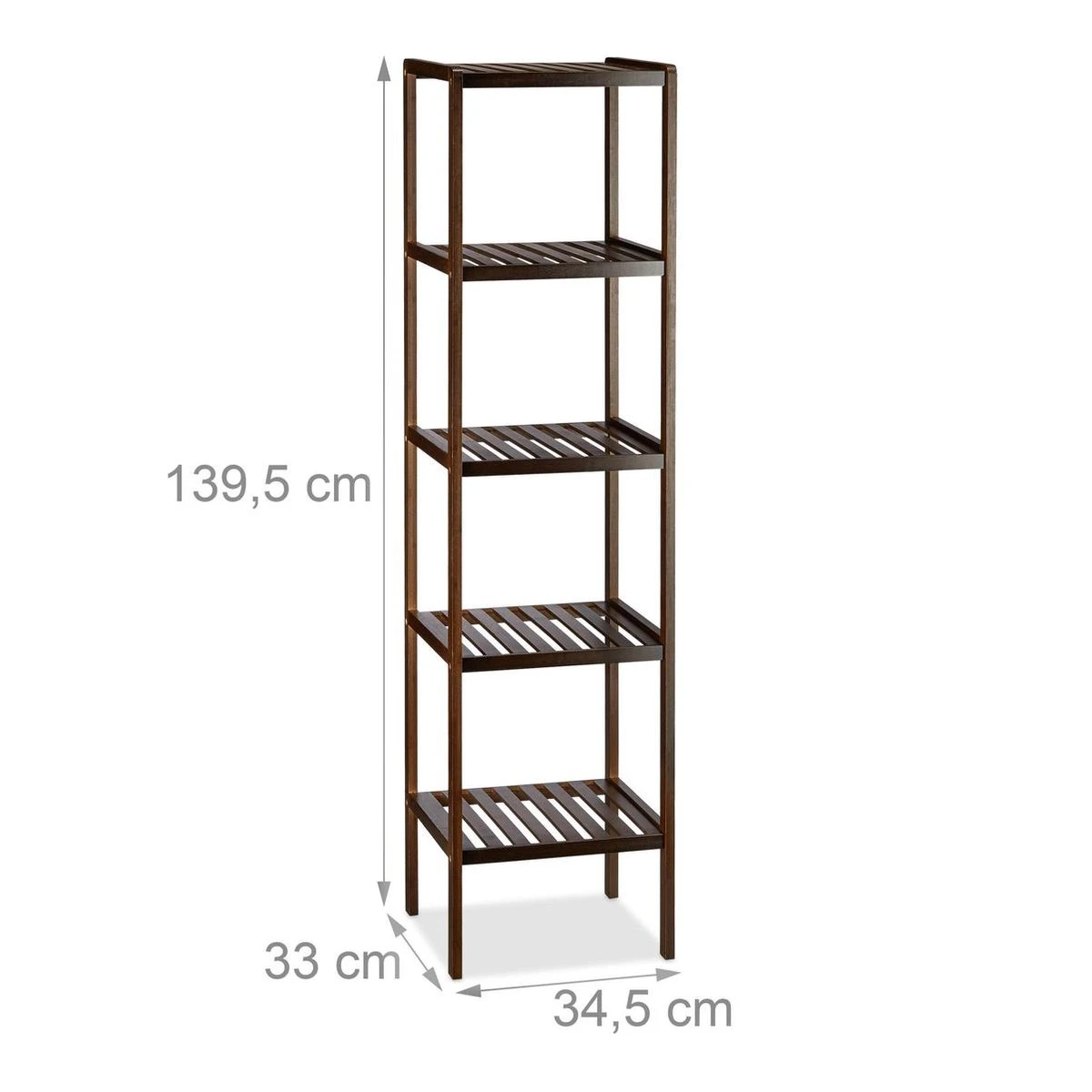 Relaxdays - Badkamerrek Bamboe - Houten Rek - Keukenrek - Schoenenrek, Opbergrek 4 Relaxdays - Badkamerrek Bamboe - Houten Rek - Keukenrek - Schoenenrek, Opbergrek - Afbeelding 2